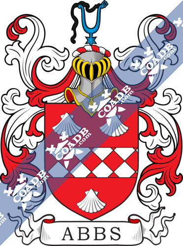 Abbs Family Crest, Coat of Arms and Name History – COADB / Eledge ...