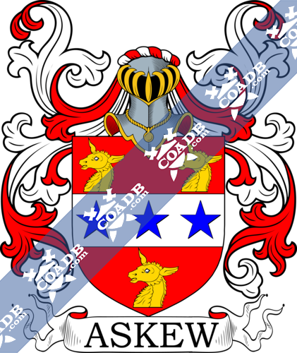 Askew Family Crest, Coat of Arms and Name History