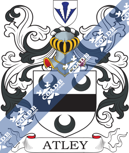 Atley Family Crest, Coat of Arms and Name History