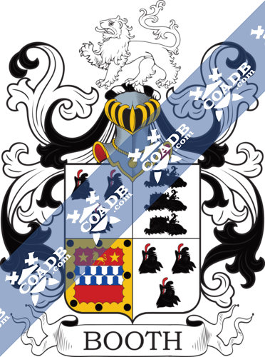 Booth Name Meaning, Family History, Family Crest & Coats of Arms