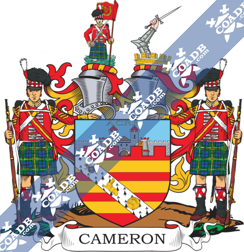 Cameron Family Crest Coat Of Arms And Name History
