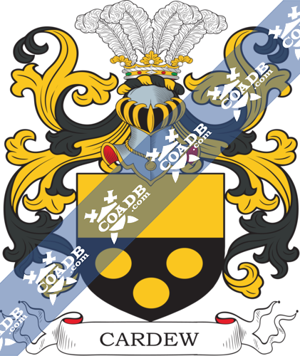 Carden Family Crest, Coat of Arms and Name History