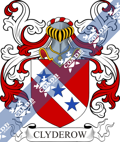 Clyderow Family Crest, Coat of Arms and Name History