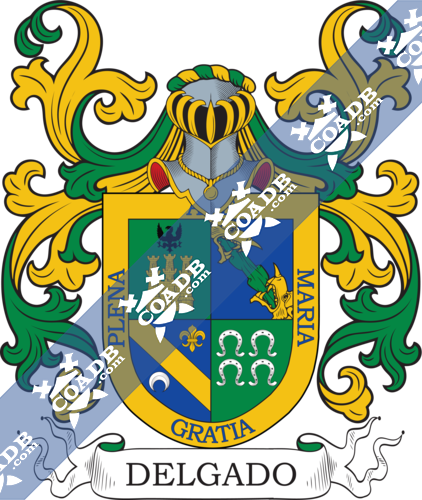 delgado-family-crest-coat-of-arms-and-name-history-coadb-eledge