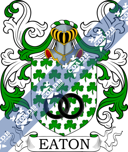 Eaton Family Crest, Coat of Arms and Name History