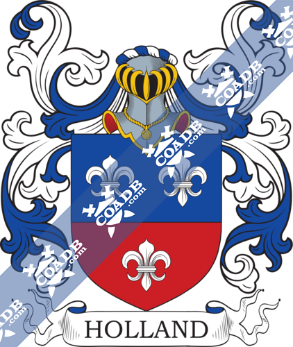 Holland Family Crest Coat Of Arms And Name History
