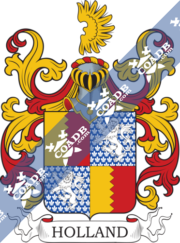 Holland Family Crest Coat Of Arms And Name History