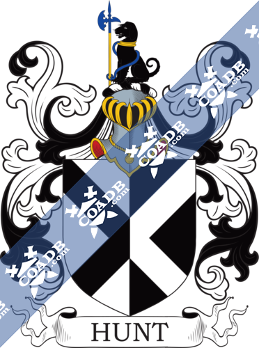 Hunt Family Crest Coat Of Arms And Name History