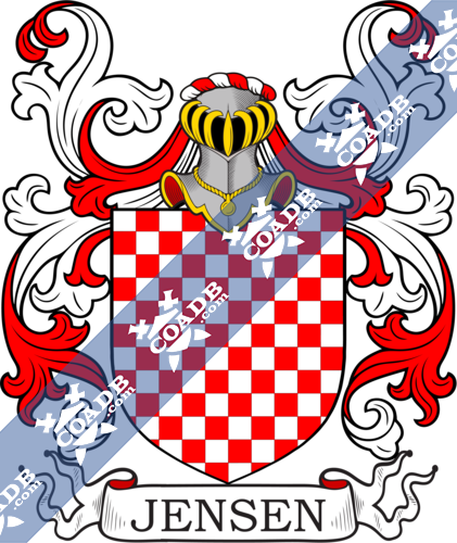 Jensen Family Crest, Coat of Arms and Name History