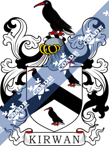 Kirwan Family Crest, Coat of Arms and Name History