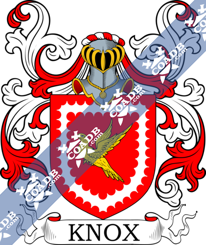 Knox Family Crest, Coat of Arms and Name History