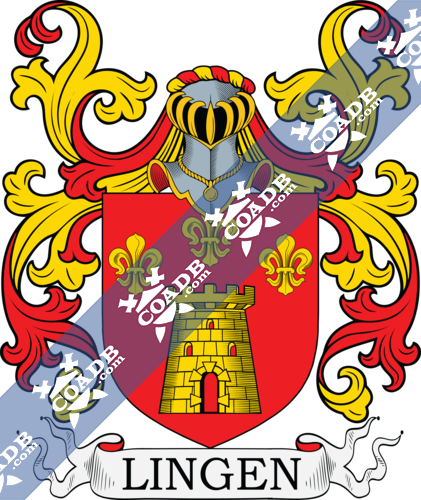 Lingen Family Crest Coat Of Arms And Name History