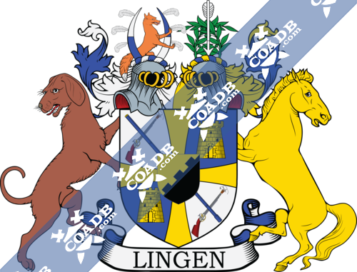 Lingen Family Crest Coat Of Arms And Name History