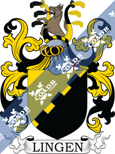 Lingen Family Crest Coat Of Arms And Name History