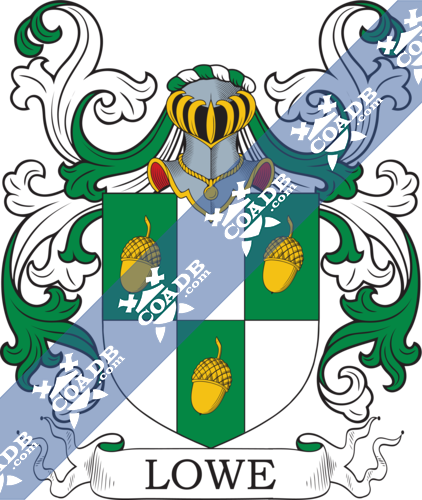 Lowe Family Crest Coat Of Arms And Name History