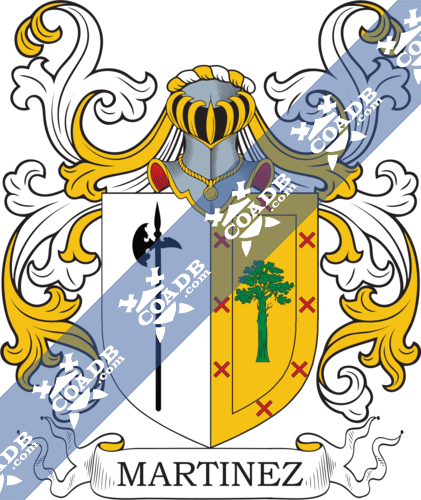 martinez-family-crest-coat-of-arms-and-name-history-coadb-eledge