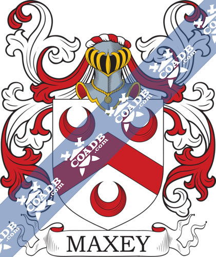 Maxey Family Crest, Coat of Arms and Name History