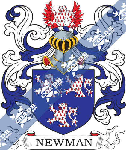 Newman Family Crest, Coat Of Arms And Name History
