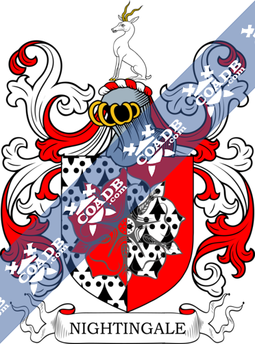 Nightingale Family Crest Coat Of Arms And Name History