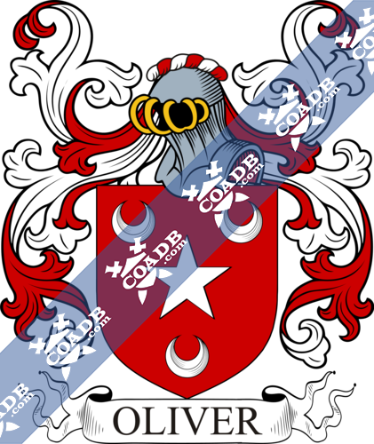 Oliver Family Crest, Coat of Arms and Name History