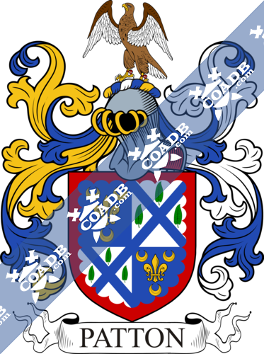 Patton Family Crest Coat Of Arms And Name History