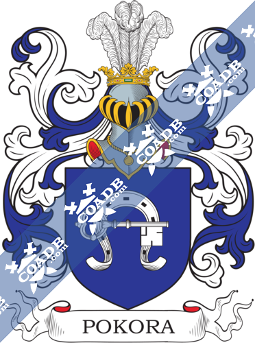 Pokora Family Crest, Coat of Arms and Name History