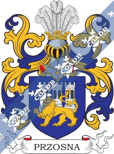 Przosna Family Crest, Coat of Arms and Name History – COADB / Eledge ...