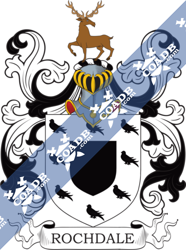 Rochdale Family Crest, Coat of Arms and Name History