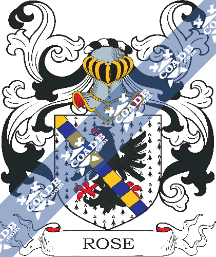 Rose Family Crest, Coat of Arms and Name History – COADB / Eledge ...
