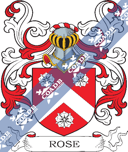 Rose Family Crest, Coat of Arms and Name History – COADB / Eledge ...