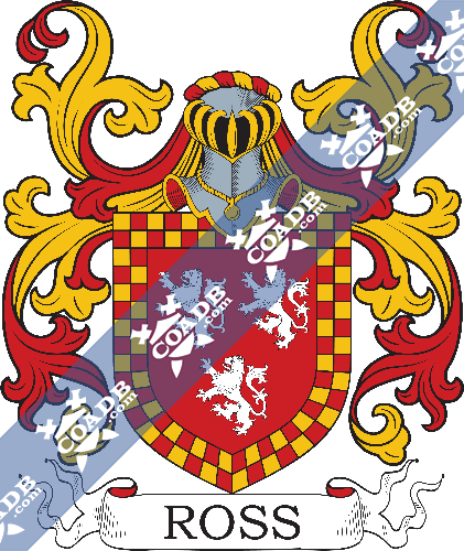 Ross Family Crest, Coat of Arms and Name History – COADB / Eledge Family  Genealogy