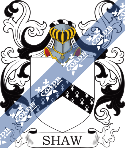 Shaw Family Crest Coat Of Arms And Name History Coadb Coat Of 