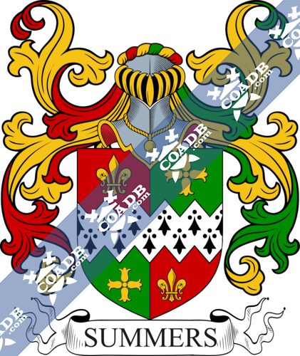 summers-family-crest-coat-of-arms-and-name-history-coadb-eledge