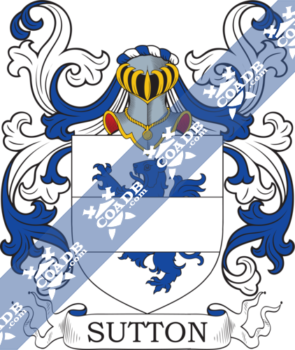 Sutton Family Crest, Coat of Arms and Name History