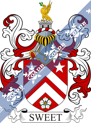 Sweet Family Crest, Coat of Arms and Name History – COADB / Eledge Family  Genealogy