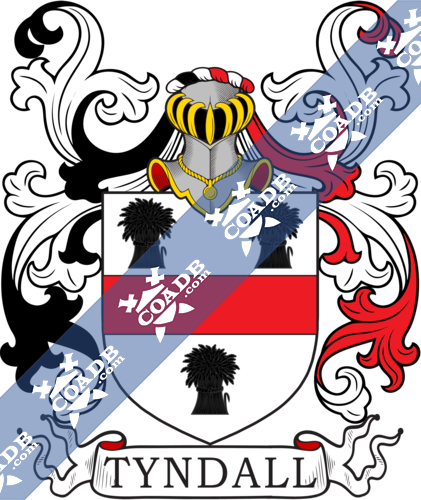 Tyndall Family Crest, Coat of Arms and Name History – COADB / Eledge ...