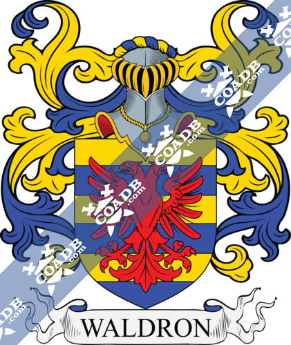 Waldron Family Crest Coat Of Arms And Name History