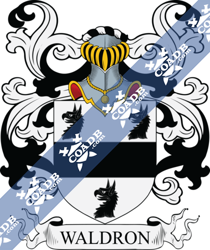 Waldron Family Crest Coat Of Arms And Name History