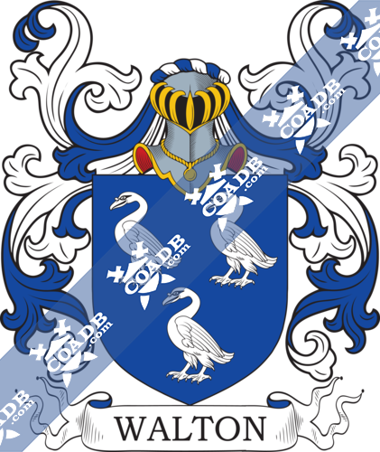 Walton Family Crest Coat Of Arms And Name History